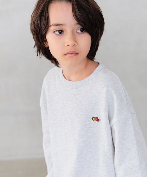 FRUIT OF THE LOOM（フルーツオブザルーム）の「【Fruit Of The Loom】別注スウェットプルオーバー(KIDS)（スウェット・キッズ・グリーン/オートミール/チャコール・110cm/120cm/130cm/140cm/150cm）」の9枚目の写真