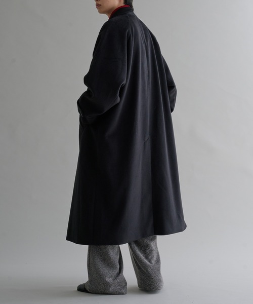 epnok（エプノック）の「2WAYステンカラーコート（ステンカラーコート・メンズ・チャコールグレー/ブラック・SMALL/LARGE/MEDIUM）」の9枚目の写真