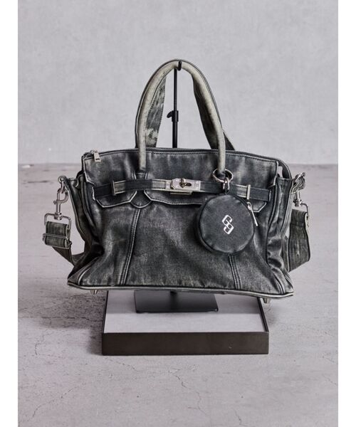 No.467 デニムリメイクバッグ BIGサイズ カウスカル インディアン