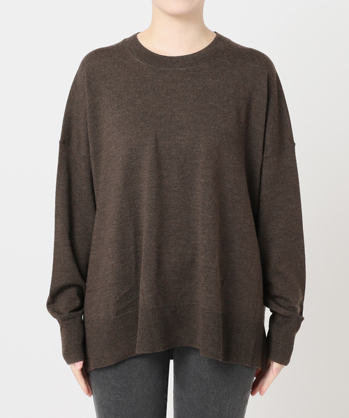 一部WEB限定追加 / 新色》BiellaYarnワイドクルーネックプルオーバー