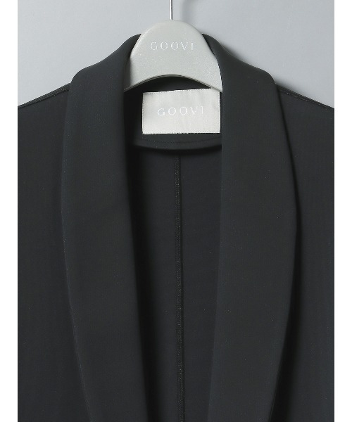 SUIT SQUARE（スーツスクエア）の「GOOVI ダブルショールカラージャケット ウォッシャブル（テーラードジャケット・メンズ・ベージュ系/ブラック系・1/2/3）」の22枚目の写真
