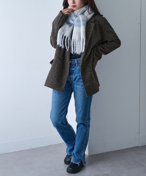 セール】【SETUP7】ブークレチェックストール SNBD（ストール/ショール