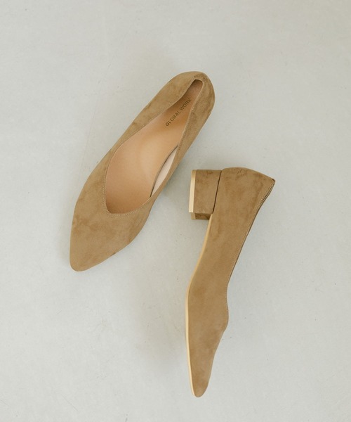 GLOBAL WORK(グローバルワーク)の「らくっションヒールアソートパンプス/579576(パンプス・レディース・ブラック系その他/アイボリー系8/ブラック系1/ベージュ系その他2/ブラック系9/ブラック系・LARGE/MEDIUM)」の5枚目の写真