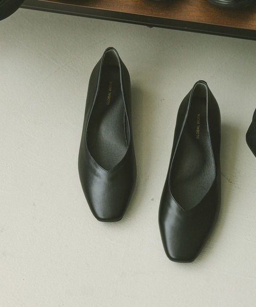 GLOBAL WORK(グローバルワーク)の「らくっションヒールアソートパンプス/579576(パンプス・レディース・ブラック系その他/アイボリー系8/ブラック系1/ベージュ系その他2/ブラック系9/ブラック系・LARGE/MEDIUM)」の3枚目の写真