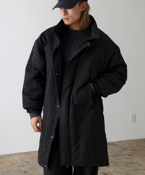 DRAW(ドロー)の「DRAW(ドロー) / モンスターロングパデットジャケット(ブルゾン・レディース・アイボリー/グレー/ブラック・MEDIUM/LARGE)」の1枚目の写真