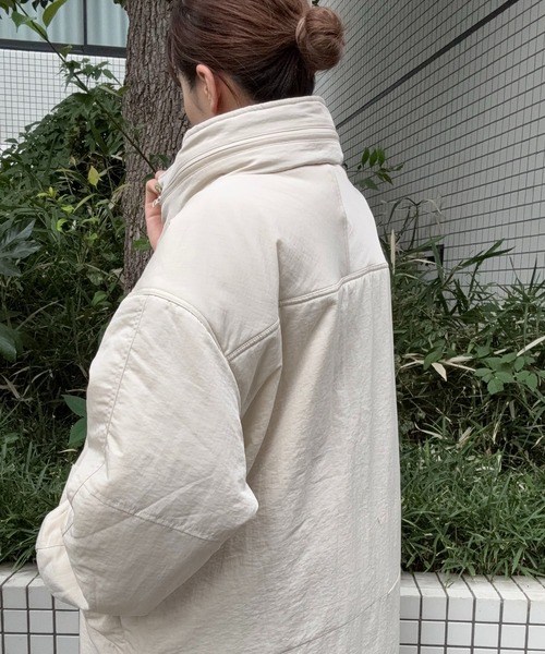 DRAW(ドロー)の「DRAW(ドロー) / モンスターロングパデットジャケット(ブルゾン・レディース・アイボリー/グレー/ブラック・MEDIUM/LARGE)」の20枚目の写真