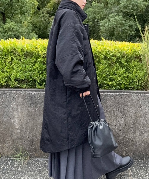 DRAW(ドロー)の「DRAW(ドロー) / モンスターロングパデットジャケット(ブルゾン・レディース・アイボリー/グレー/ブラック・MEDIUM/LARGE)」の5枚目の写真