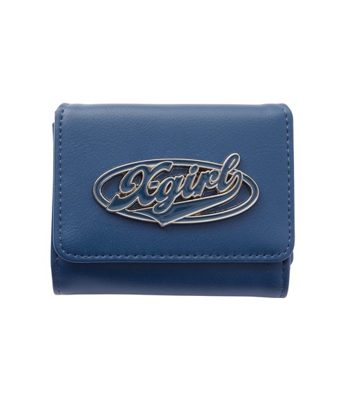 X-girl（エックスガール）の「COLOR OVAL LOGO BUCKLE MINI WALLET