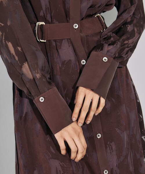 完売間近！】オパールコンビワンピース｜オケージョン/シアー/シャツ