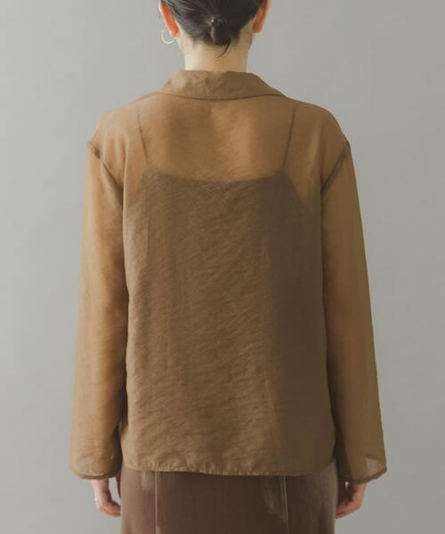 URBAN RESEARCH ROSSO WOMEN（アーバンリサーチ　ロッソ）の「kaene　シアージャケットセットベロアドレス（ワンピース・レディース・ブラウン/ブラック・36）」の13枚目の写真