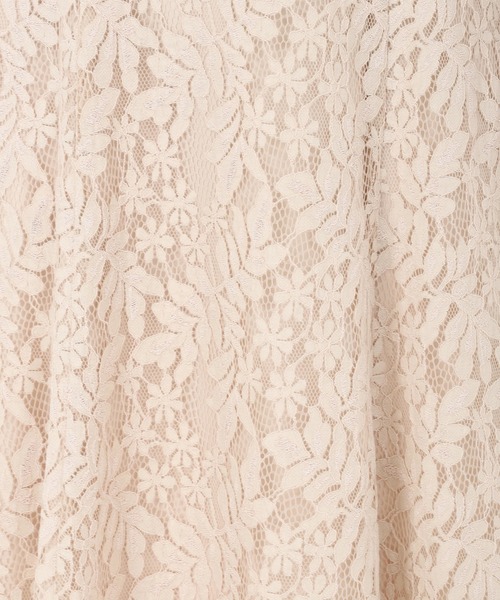 STRAWBERRY-FIELDS(ストロベリーフィールズ)の「コディレース_コードレースフレアスカート(スカート・レディース・ブラック/ベージュ・2)」の9枚目の写真