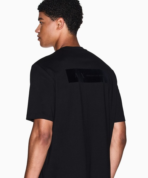 ARMANI EXCHANGE（アルマーニエクスチェンジ）の「【A|X アルマーニ エクスチェンジ】バックロゴ 半袖クルーネックTシャツ/REGULAR+（Tシャツ/カットソー・メンズ・ストーン/ブラック/チャコールグレー・LARGE/MEDIUM/SMALL/X-LARGE/X-SMALL/XX-LARGE）」の3枚目の写真