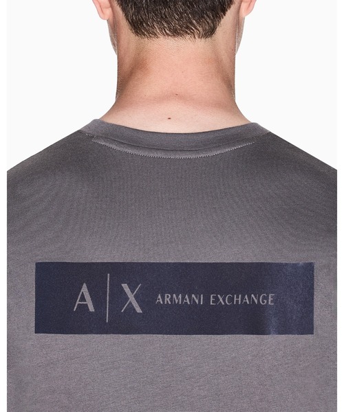 ARMANI EXCHANGE（アルマーニエクスチェンジ）の「【A|X アルマーニ エクスチェンジ】バックロゴ 半袖クルーネックTシャツ/REGULAR+（Tシャツ/カットソー・メンズ・ストーン/ブラック/チャコールグレー・LARGE/MEDIUM/SMALL/X-LARGE/X-SMALL/XX-LARGE）」の5枚目の写真