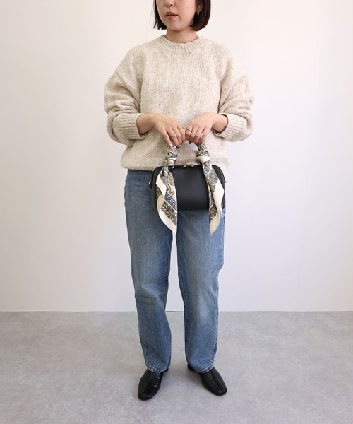 MIAN （ミアン）の「クラシカルデザインマルチスカーフ（バンダナ/スカーフ・レディース・アイボリー・FREE）」の6枚目の写真