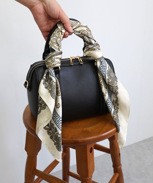 MIAN （ミアン）の「クラシカルデザインマルチスカーフ（バンダナ/スカーフ・レディース・アイボリー・FREE）」の7枚目の写真