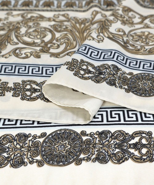 MIAN （ミアン）の「クラシカルデザインマルチスカーフ（バンダナ/スカーフ・レディース・アイボリー・FREE）」の9枚目の写真