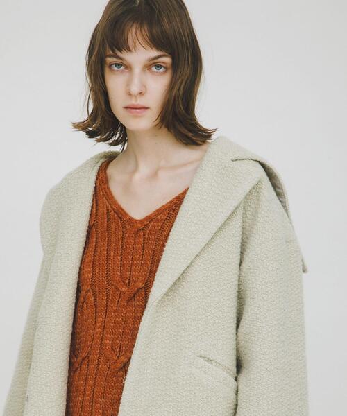 LAATO(ラート)の「sailor collar coat(その他アウター・レディース・ブラウン/マスタード・FREE)」の3枚目の写真