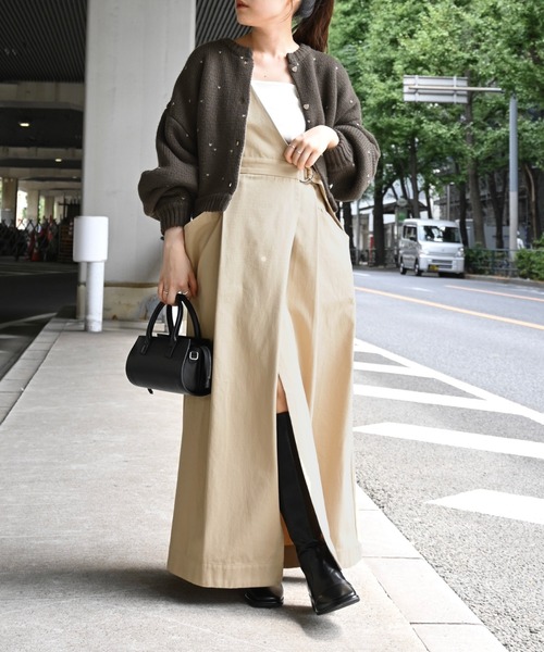 WILLFULLY(ウィルフリー)の「one shoulder twill OP(ワンピース・レディース・タン/ブラウン系その他/ブラック・S/M)」の15枚目の写真