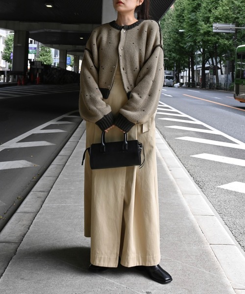 WILLFULLY(ウィルフリー)の「one shoulder twill OP(ワンピース・レディース・タン/ブラウン系その他/ブラック・S/M)」の17枚目の写真