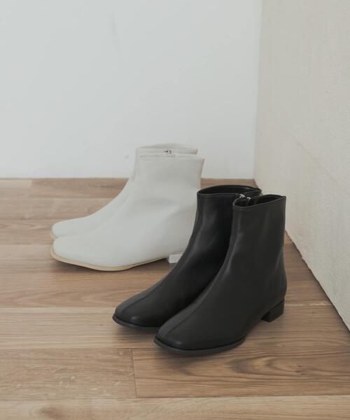 URBAN RESEARCH DOORS（アーバンリサーチドアーズ）の「スタイルアップブーツ（ブーツ・レディース・アイボリー/ブラック・37/36/38）」の11枚目の写真