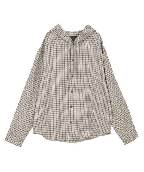 CRAFT STANDARD BOUTIQUE(クラフトスタンダードブティック)の「チェックフードシャツ(シャツ/ブラウス・メンズ・ブルー系その他3/ブルー系その他5/ブラウン系その他4/ブラウン系その他5/ブラック系その他3/グリーン系その他5・M/L)」の12枚目の写真