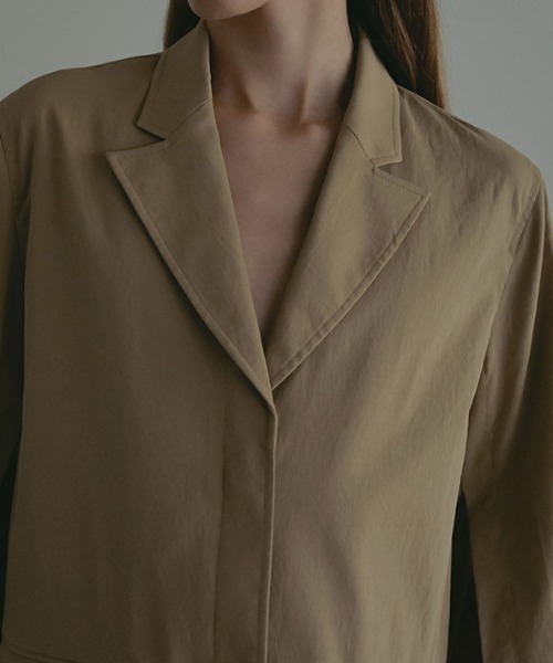ETRE TOKYO（エトレトウキョウ）の「スリットスリーブジャケット（テーラードジャケット・レディース・ベージュ/ネイビー・S/M）」の11枚目の写真