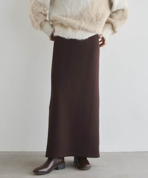 hunch（ハンチ）の「2WAY ダンボールタイトスカート（スカート・レディース・ダークブラウン/ブラック/アイボリー・FREE）」の3枚目の写真