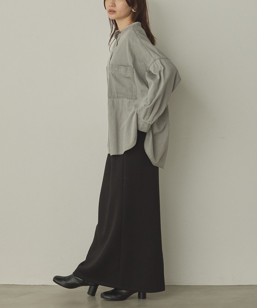 hunch（ハンチ）の「2WAY ダンボールタイトスカート（スカート・レディース・ダークブラウン/ブラック/アイボリー・FREE）」の11枚目の写真