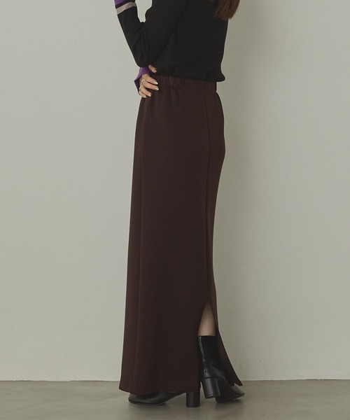 hunch（ハンチ）の「2WAY ダンボールタイトスカート（スカート・レディース・ダークブラウン/ブラック/アイボリー・FREE）」の18枚目の写真