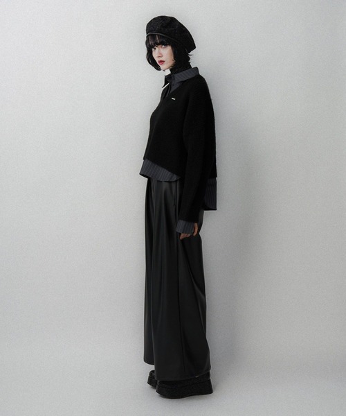 HARE(ハレ)の「ツイードベレー(HARE)(ハンチング/ベレー帽・レディース・ブラック・FREE)」の4枚目の写真