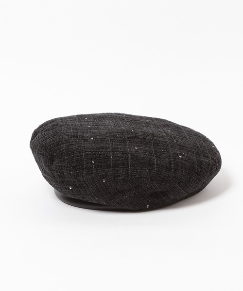 HARE(ハレ)の「ツイードベレー(HARE)(ハンチング/ベレー帽・レディース・ブラック・FREE)」の18枚目の写真