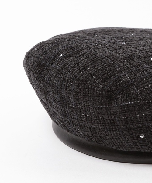 HARE(ハレ)の「ツイードベレー(HARE)(ハンチング/ベレー帽・レディース・ブラック・FREE)」の15枚目の写真