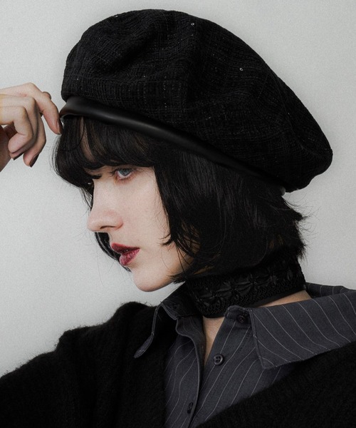 YEHUAFAN 黒 ベレー帽 YEHUAFAN 黒 ベレー帽 YEHUAFAN 黒 ベレー帽