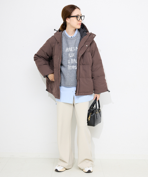 DANTON(ダントン)の「DANTON/ダントン POLYESTER DOWN DT-A0008(ダウンジャケット/コート・レディース・ブラウン/ブラック/ベージュ・FREE)」の18枚目の写真