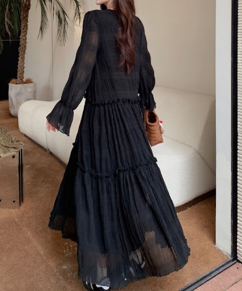 Mayree（メイリー）の「FReePLACe/ブラックワンピース X12638（ワンピース・レディース・ブラック・FREE）」の3枚目の写真