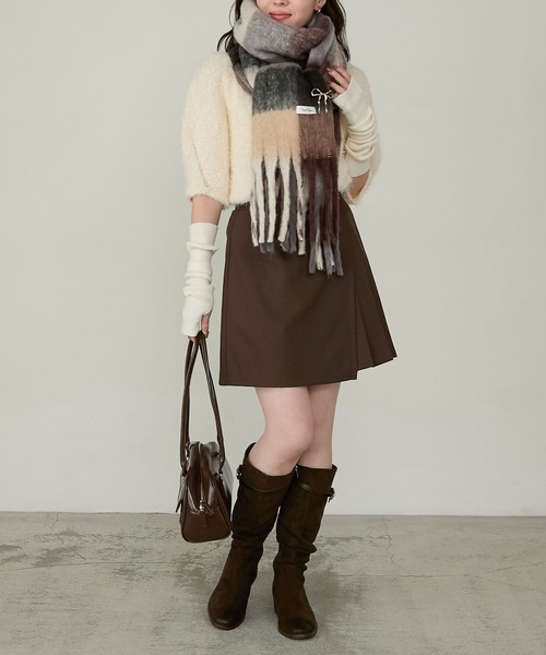 Cherir Mignon(シェリルミニョン)の「【Cherir Mignon】ベルトデザインギャザーロングブーツ(ブーツ・レディース・ブラウン/ブラック/ベージュ・L/M/S/XL)」の9枚目の写真