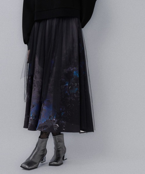 HARE（ハレ）の「Utopia flowerスカート(HARE)（スカート・レディース・パープル/ブラック・FREE）」の8枚目の写真