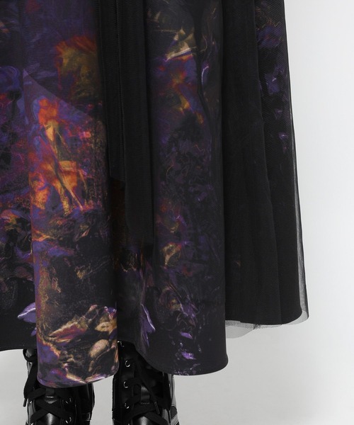 HARE（ハレ）の「Utopia flowerスカート(HARE)（スカート・レディース・パープル/ブラック・FREE）」の15枚目の写真