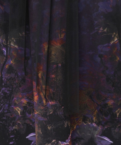 HARE（ハレ）の「Utopia flowerスカート(HARE)（スカート・レディース・パープル/ブラック・FREE）」の13枚目の写真