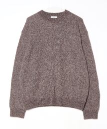 【ATON】 WOOL ALPACA MOHAIR CREWNECK SWEATER