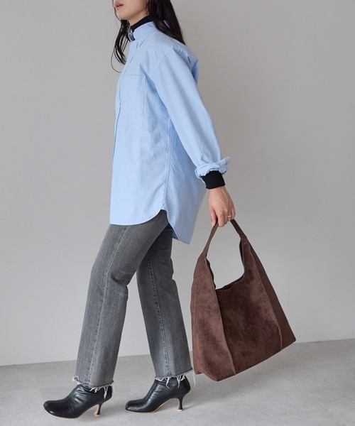 GUSCIO(グッシオ)の「【グッシオベーシック】ピンタックワンハンドルトートバッグ(トートバッグ・レディース・ベージュ/ダークブラウン/キャメル/ブラック・FREE)」の17枚目の写真