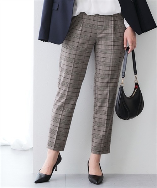 7days Life Styling(セブンデイズライフスタイリング)の「【ワイド/テーパード】【あったか裏起毛】ウール調ストレッチパンツ(しわになりにくい・保温性)<大きいサイズ有>(スラックス・レディース・ブラック系2/ブラック系その他/ブラウン系1/ブラウン系その他/ブラック系その他2/グレー系その他/ブラック系1/グレー系1・S/M/L/LL/3L)」の8枚目の写真