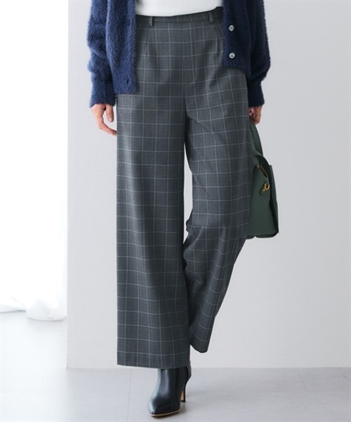 7days Life Styling(セブンデイズライフスタイリング)の「【ワイド/テーパード】【あったか裏起毛】ウール調ストレッチパンツ(しわになりにくい・保温性)<大きいサイズ有>(スラックス・レディース・ブラック系2/ブラック系その他/ブラウン系1/ブラウン系その他/ブラック系その他2/グレー系その他/ブラック系1/グレー系1・S/M/L/LL/3L)」の1枚目の写真