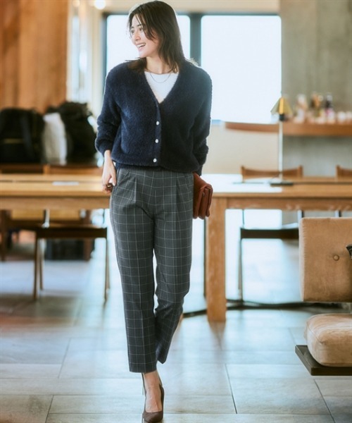 7days Life Styling(セブンデイズライフスタイリング)の「【ワイド/テーパード】【あったか裏起毛】ウール調ストレッチパンツ(しわになりにくい・保温性)<大きいサイズ有>(スラックス・レディース・ブラック系2/ブラック系その他/ブラウン系1/ブラウン系その他/ブラック系その他2/グレー系その他/ブラック系1/グレー系1・S/M/L/LL/3L)」の17枚目の写真