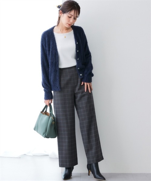 7days Life Styling(セブンデイズライフスタイリング)の「【ワイド/テーパード】【あったか裏起毛】ウール調ストレッチパンツ(しわになりにくい・保温性)<大きいサイズ有>(スラックス・レディース・ブラック系2/ブラック系その他/ブラウン系1/ブラウン系その他/ブラック系その他2/グレー系その他/ブラック系1/グレー系1・S/M/L/LL/3L)」の10枚目の写真