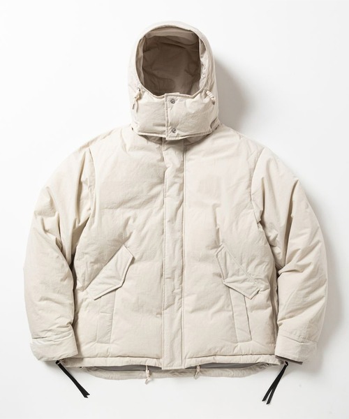 meanswhile(ミーンズワイル)の「Crisp Down JKT×IHNN(Tシャツ/カットソー・レディース・アイボリー/チャコール・0(XS)/3(L))」の1枚目の写真
