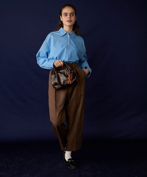 BONLECILL Marche(ボンルシールマルシェ)の「【BONLECILL Marche】ラウンドハンドルボストンバッグ/ハンドバッグ(ボストンバッグ・レディース・ブラウン/ワイン/ブラック・FREE)」の21枚目の写真