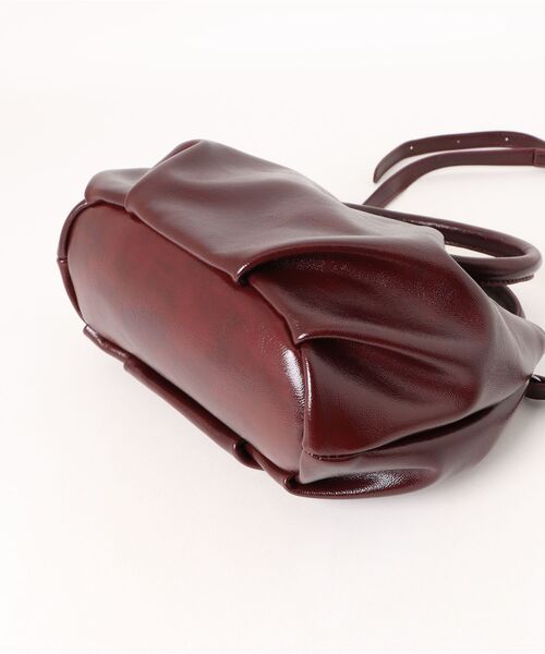 BONLECILL Marche(ボンルシールマルシェ)の「【BONLECILL Marche】ラウンドハンドルボストンバッグ/ハンドバッグ(ボストンバッグ・レディース・ブラウン/ワイン/ブラック・FREE)」の7枚目の写真
