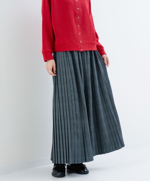 refinedworks(リファインドワークス)の「【refinedworks】秋冬を彩る プリーツチェック柄 スカート(スカート・レディース・ブラウン/グレー・FREE)」の15枚目の写真