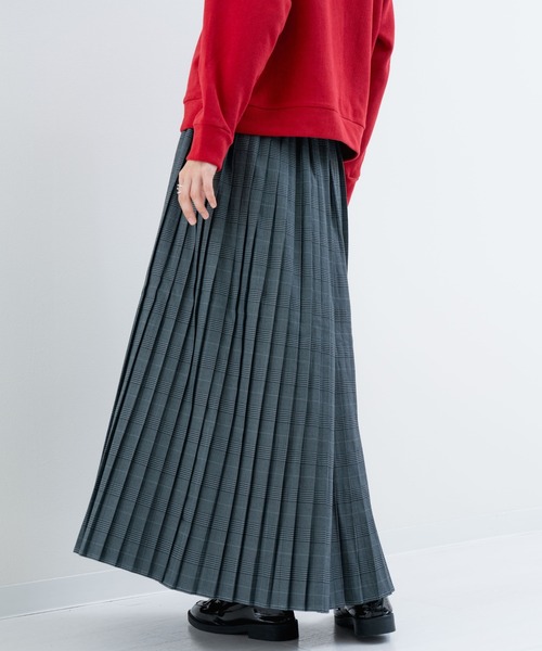 refinedworks(リファインドワークス)の「【refinedworks】秋冬を彩る プリーツチェック柄 スカート(スカート・レディース・ブラウン/グレー・FREE)」の16枚目の写真